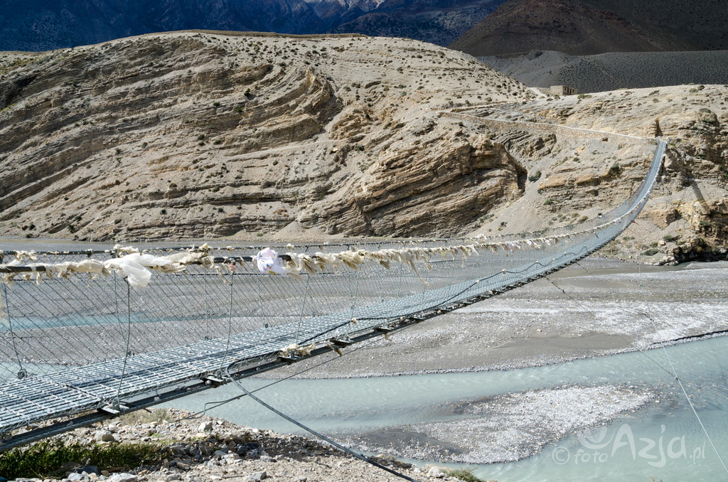 Dzień 23: Finał trekkingu - most wiszący na Kali Gandaki
